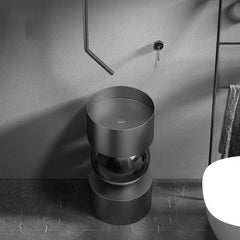 Stainless Steel Globe Freestanding Basin by Zinarch