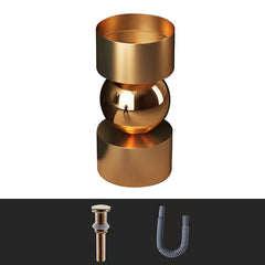 Stainless Steel Globe Freestanding Basin by Zinarch