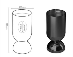 STAINLESS STEEL WINE GLASS FREESTANDING BASIN BY ZINARCH