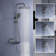 Thermostatic Shower System with Temperature Display & LED light