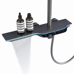 Thermostatic Shower System with Temperature Display & LED light