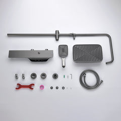 Thermostatic Shower System with Temperature Display & LED light