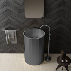 Stainless Steel Polygonal Freestanding Washbasin