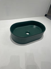 Zinarch Oval Fluted Basin