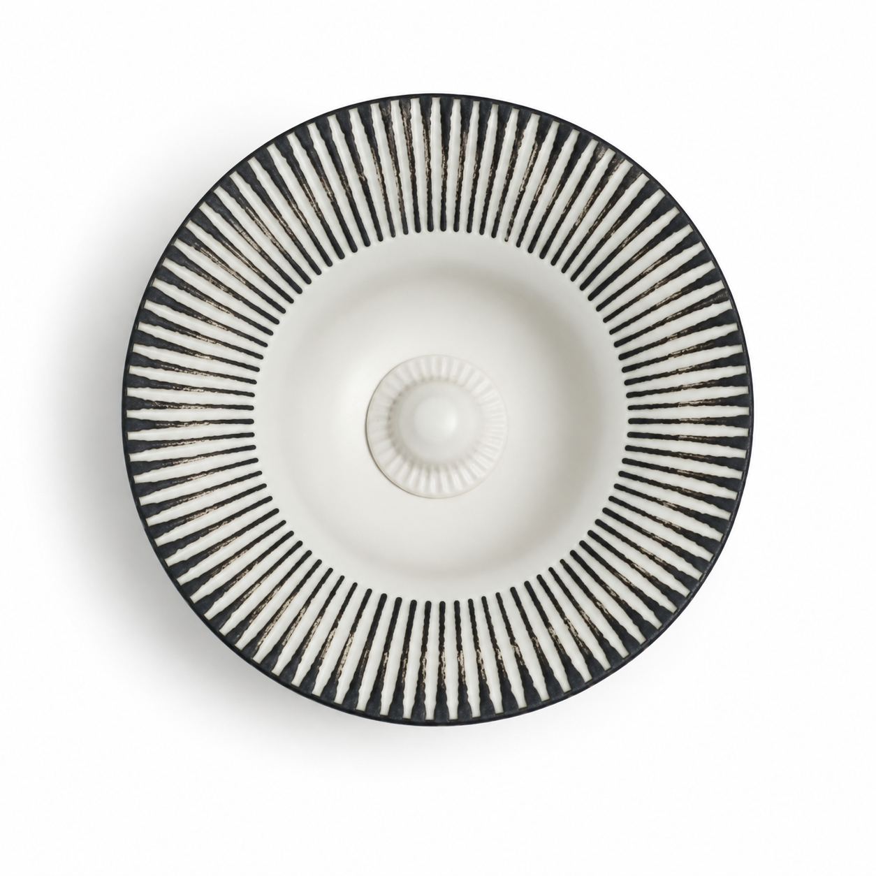 Obsidian Ripple Ceramic Basin
