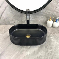 Zinarch Oval Fluted Basin