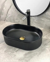 Zinarch Oval Fluted Basin