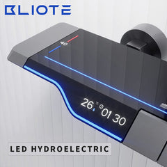 Luminous Digital Display Shower