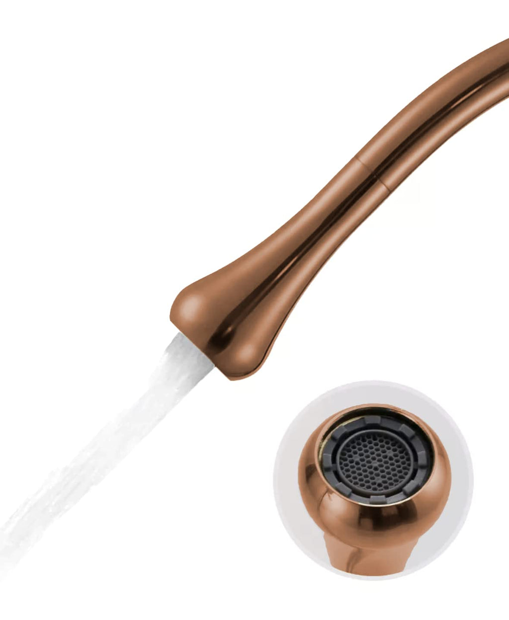 Zinarch Crysta Mixer Rose Gold