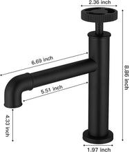 Wheel Cold Faucet Black