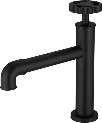 Wheel Cold Faucet Black