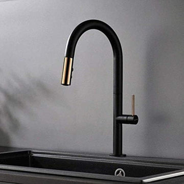 Slim Pull Out Faucet Black