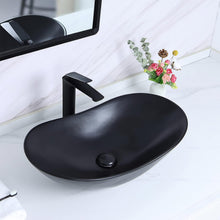 Matt Black Oval Basin by Zinarch