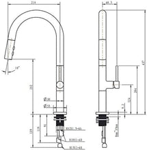 Slim Pull Out Faucet Black