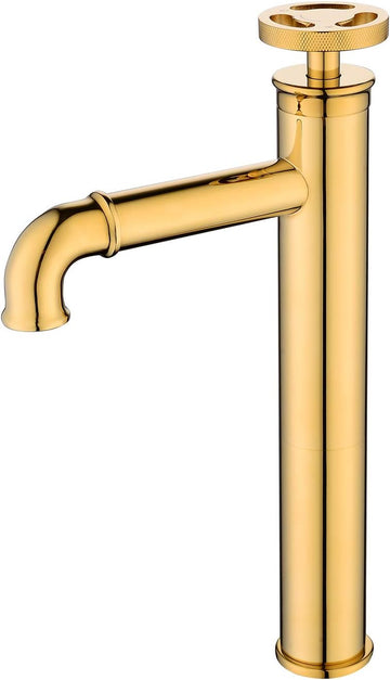 Wheel Cold Faucet Golden