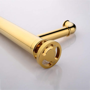 Wheel Cold Faucet Golden