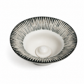 Obsidian Ripple Ceramic Basin