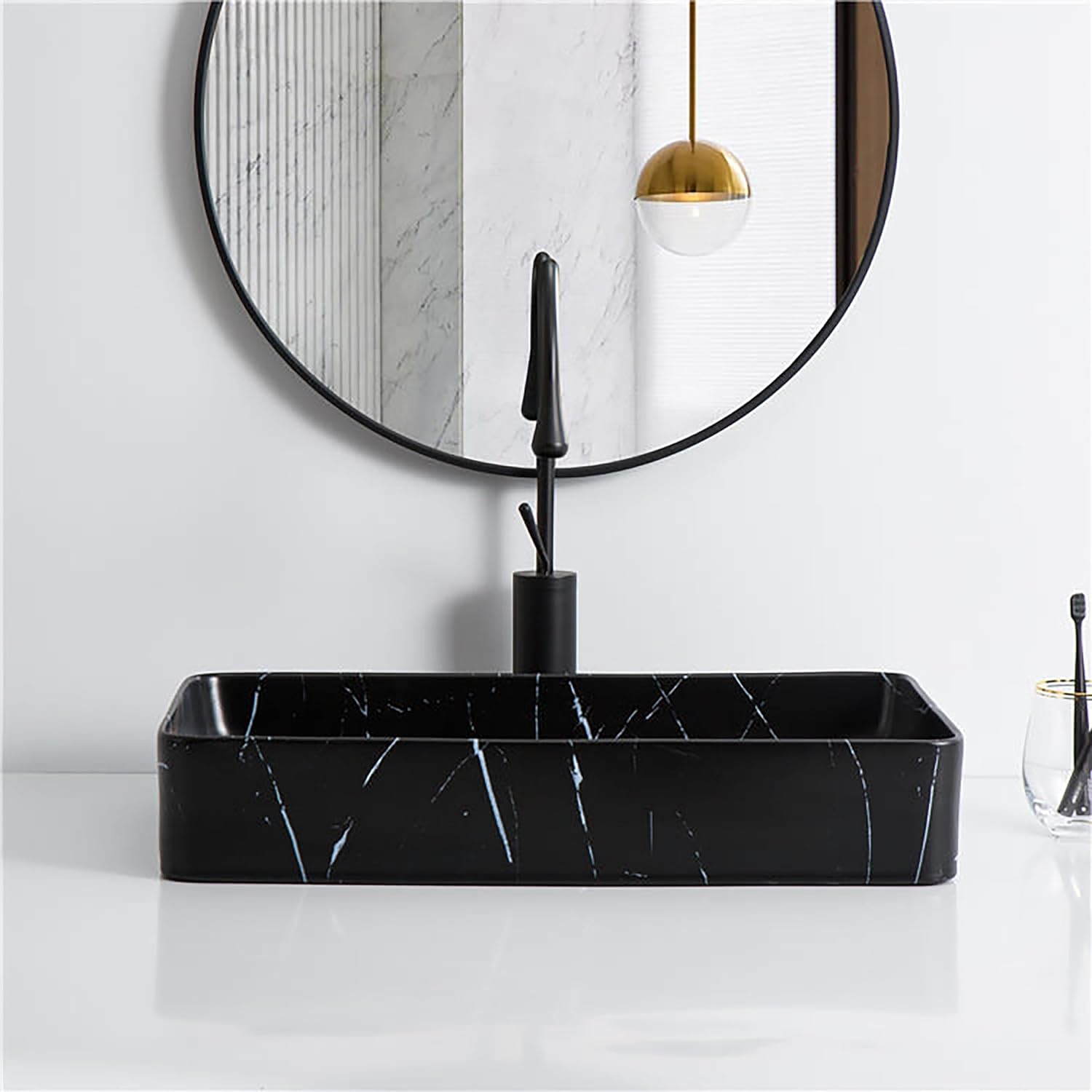 Matt Black Carrara Basin