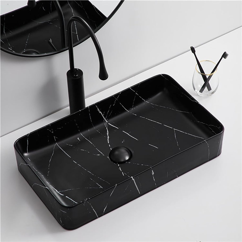 Matt Black Carrara Basin