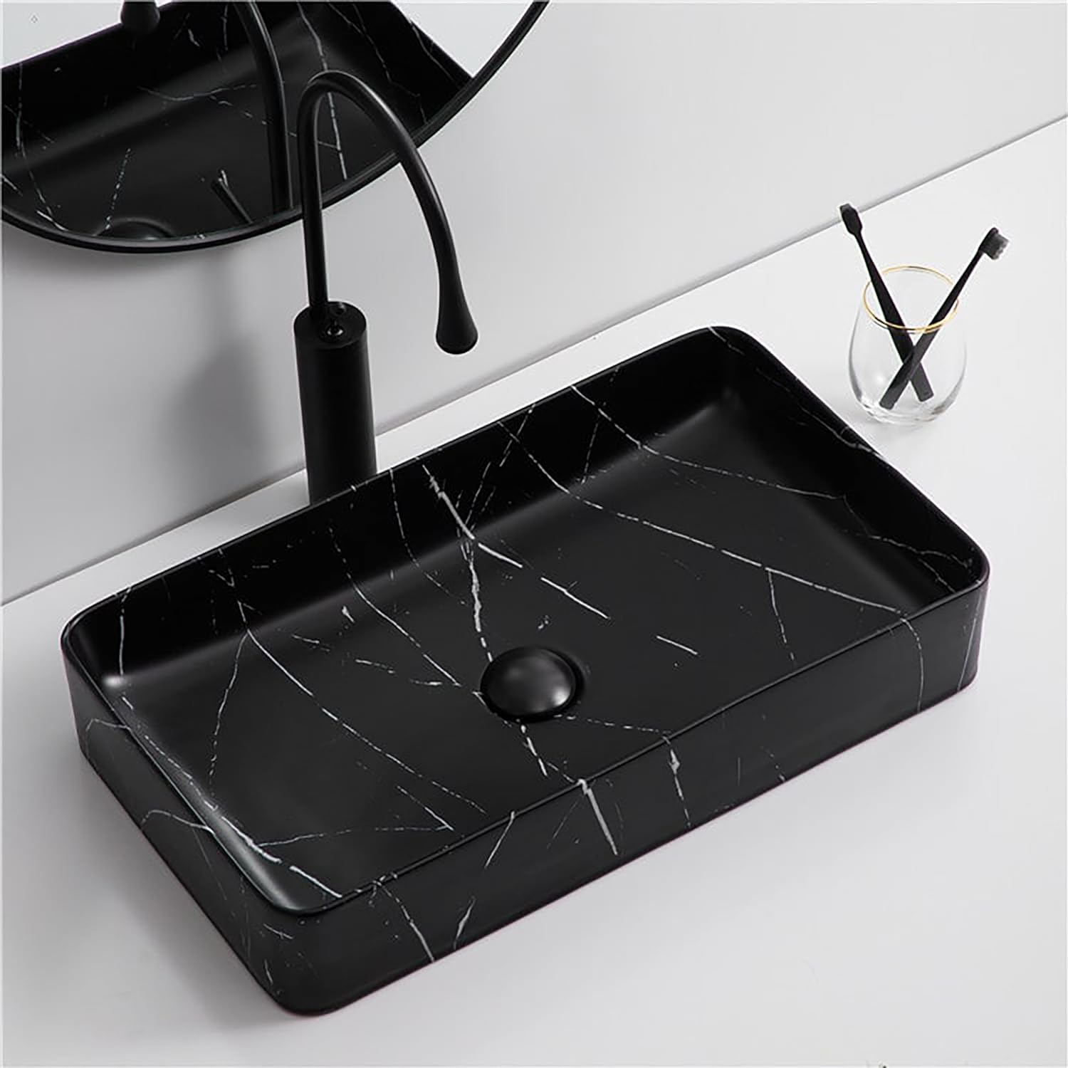 Matt Black Carrara Basin