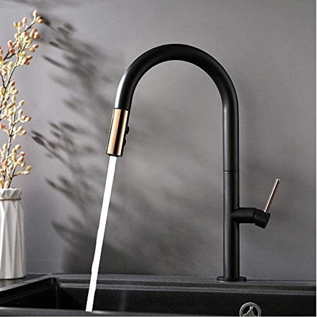 Slim Pull Out Faucet Black