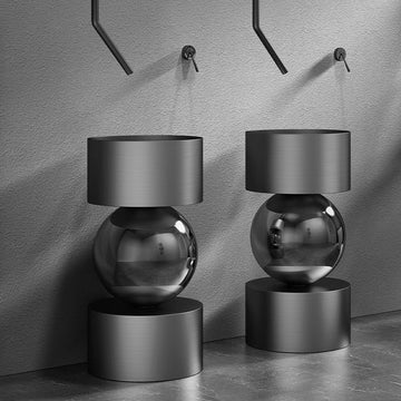 Stainless Steel Globe Freestanding Basin by Zinarch