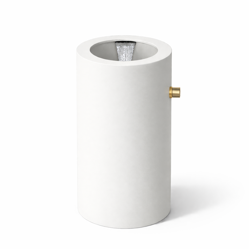 Round Freestanding Basin Modern Cylinder Design