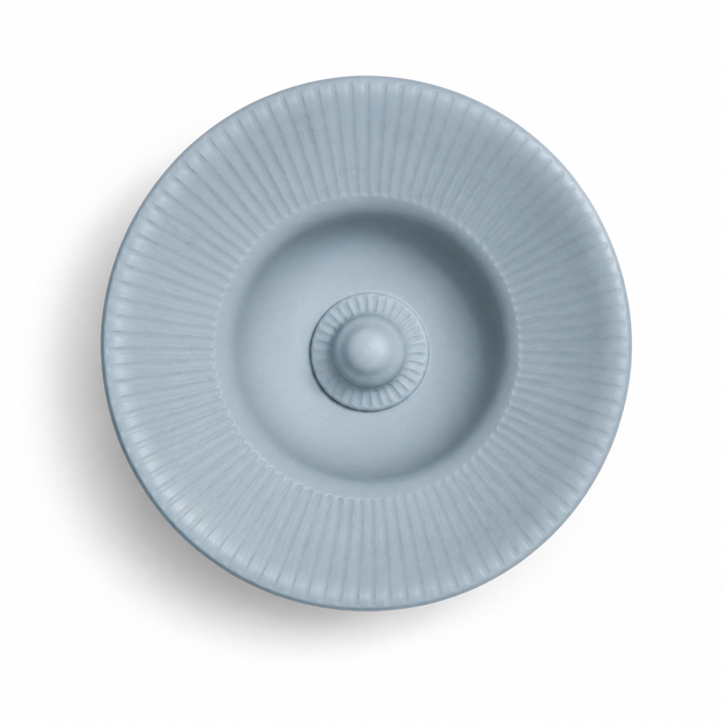 Obsidian Ripple Ceramic Basin