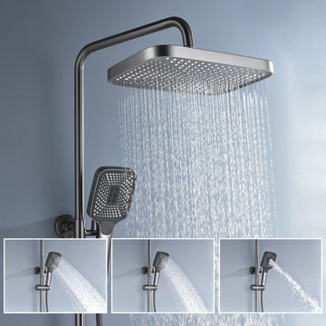 Zinarch Thermostatic Shower System with 5 Water Modes