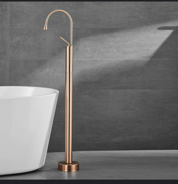 Rose Gold Floor mounted faucet