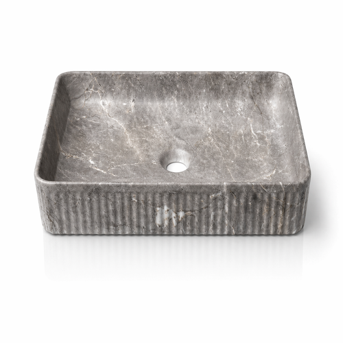 Textured Square Ceramic Table Top Basin