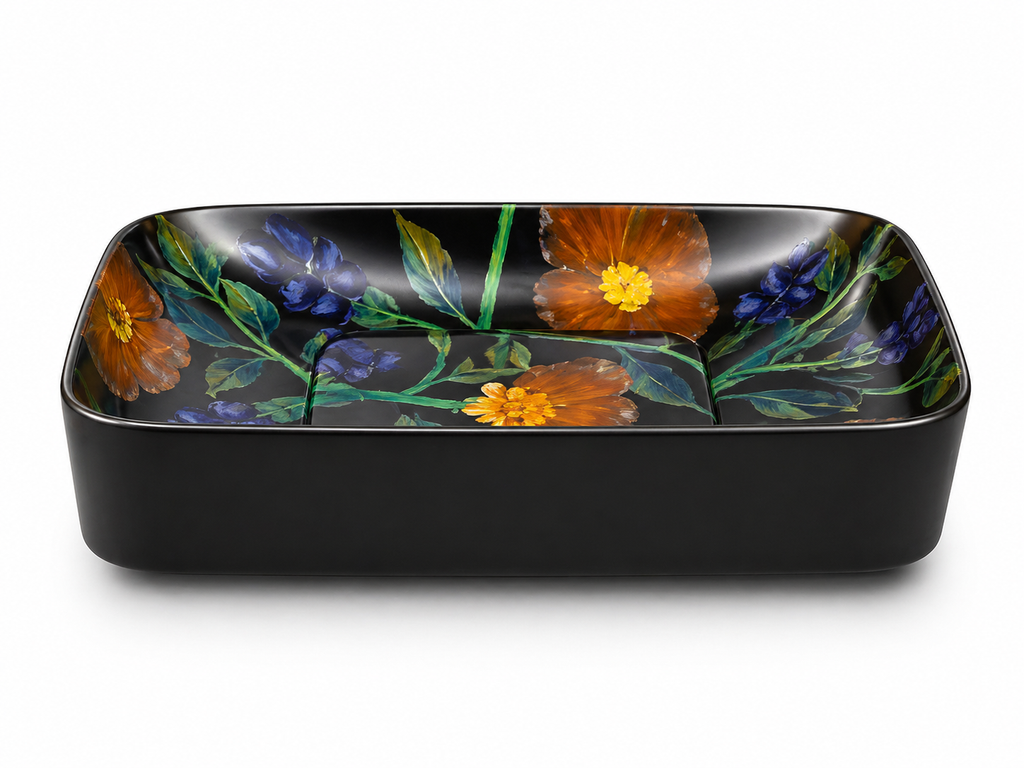 Noir Bloom Art Basin