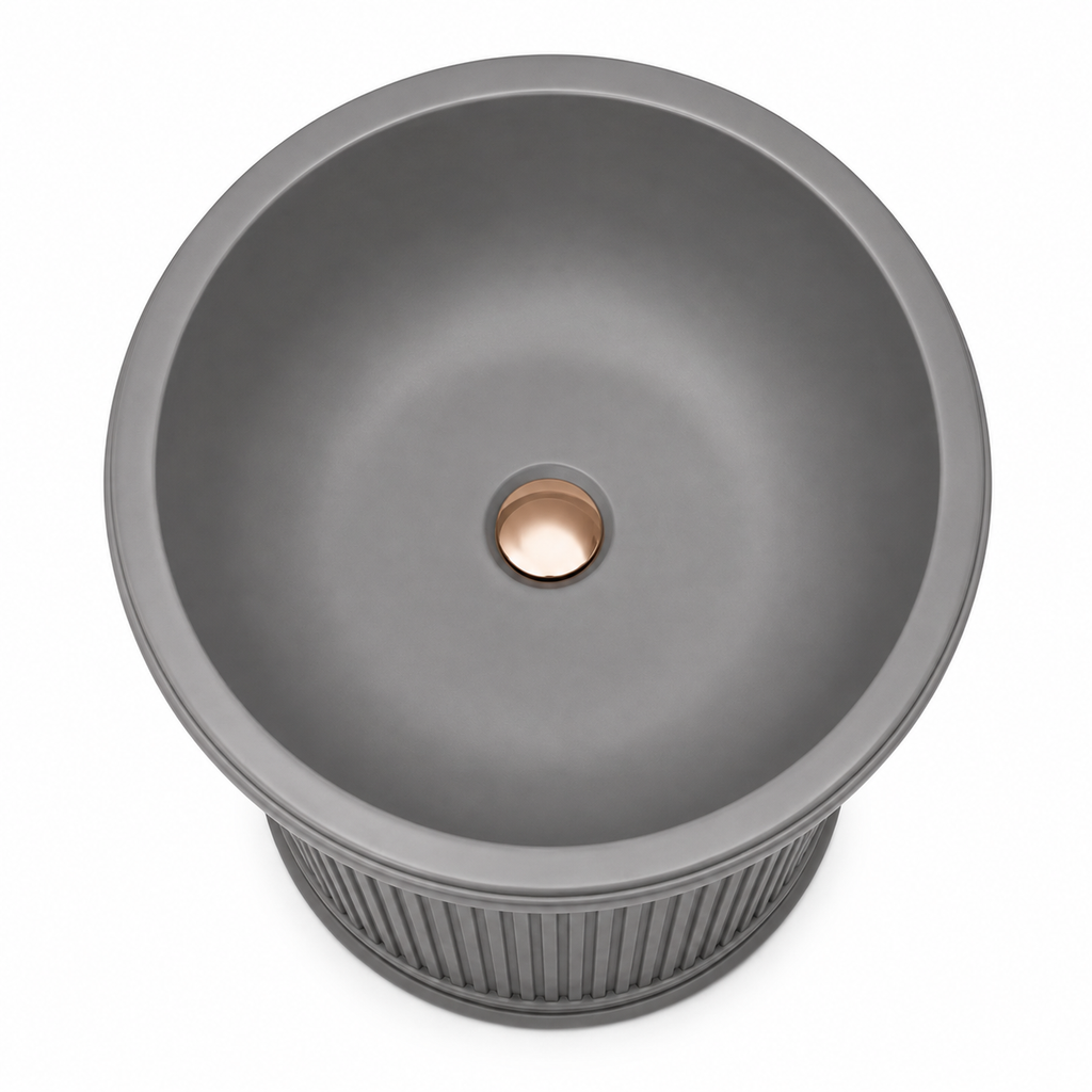 Veyra Fluted Freestanding Basin