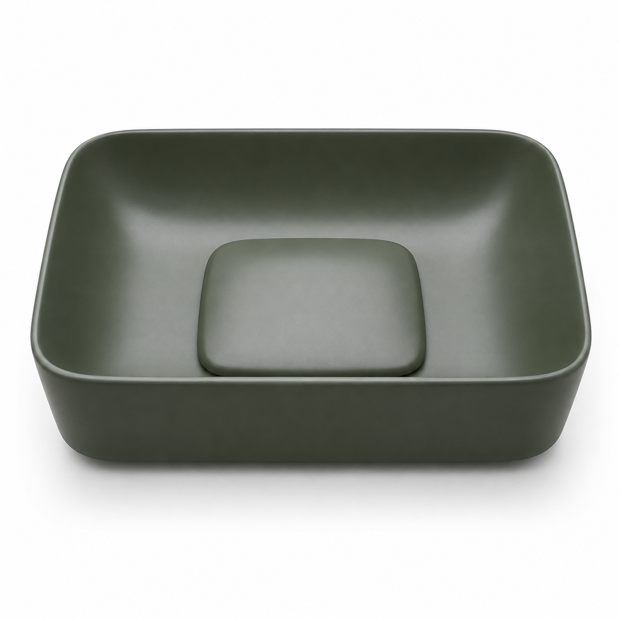 Serein Sage Ceramic Countertop Basin