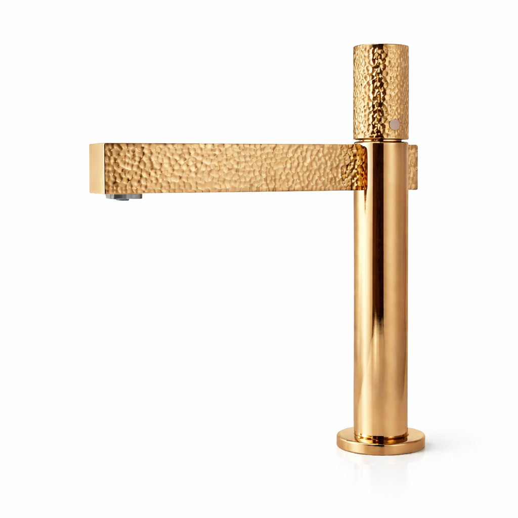 Hammered Series Short Body Basin Mixer