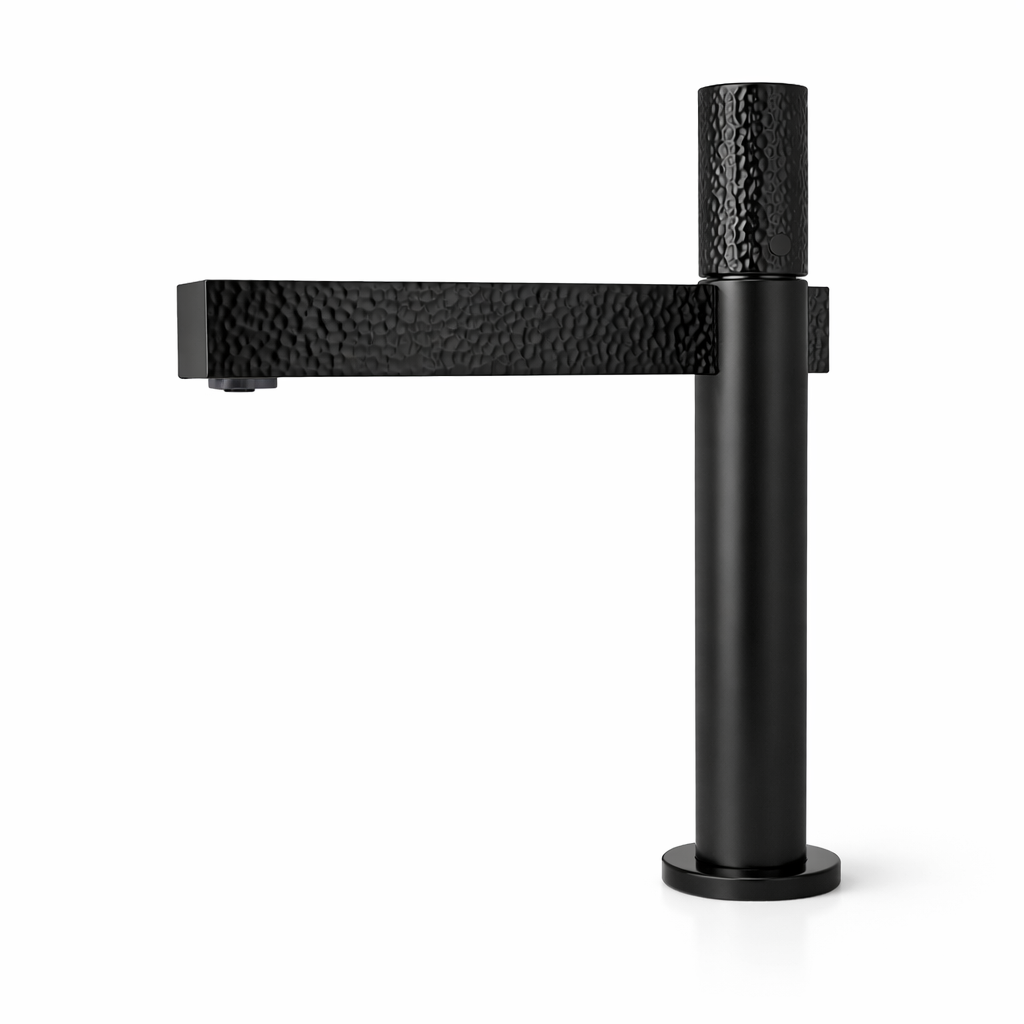 Hammered Series Short Body Basin Mixer