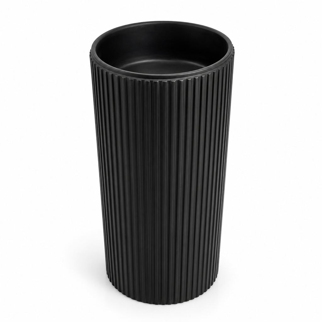 Noir Fluted Freestanding Basin
