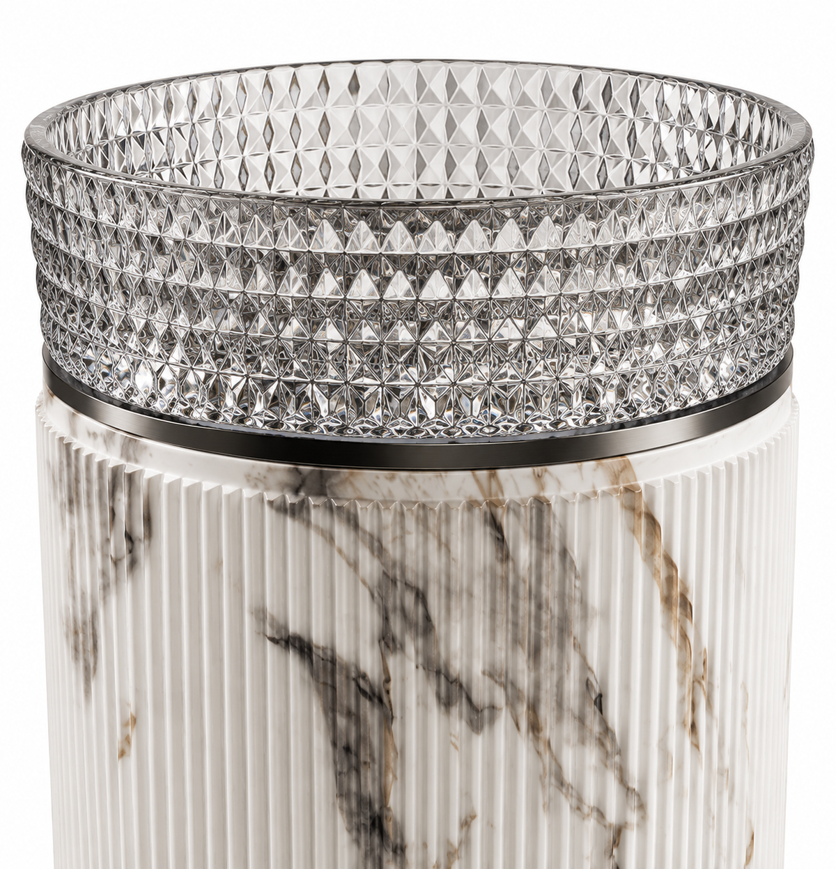 Liora Glass & Stone Pedestal Basin