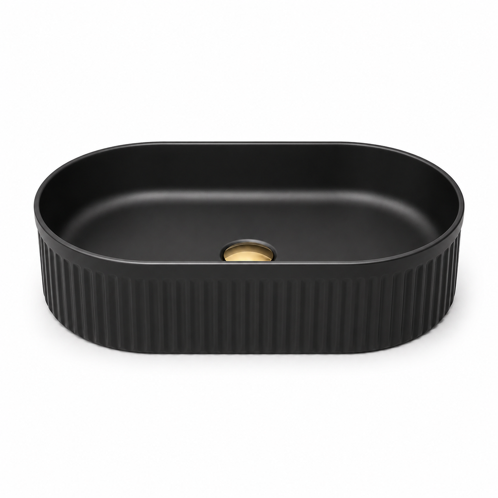 Zinarch Oval Fluted Basin
