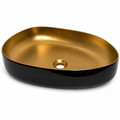 Luxe Oval Metal Countertop Basin
