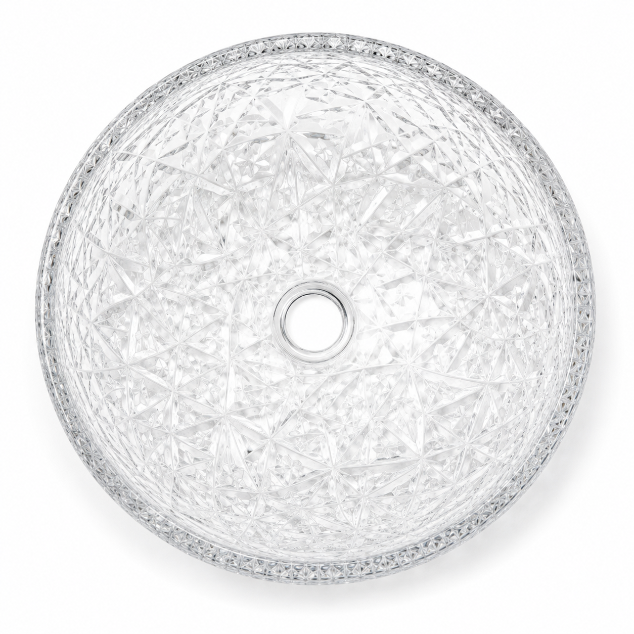 Crystal Cut Resin Countertop Basin