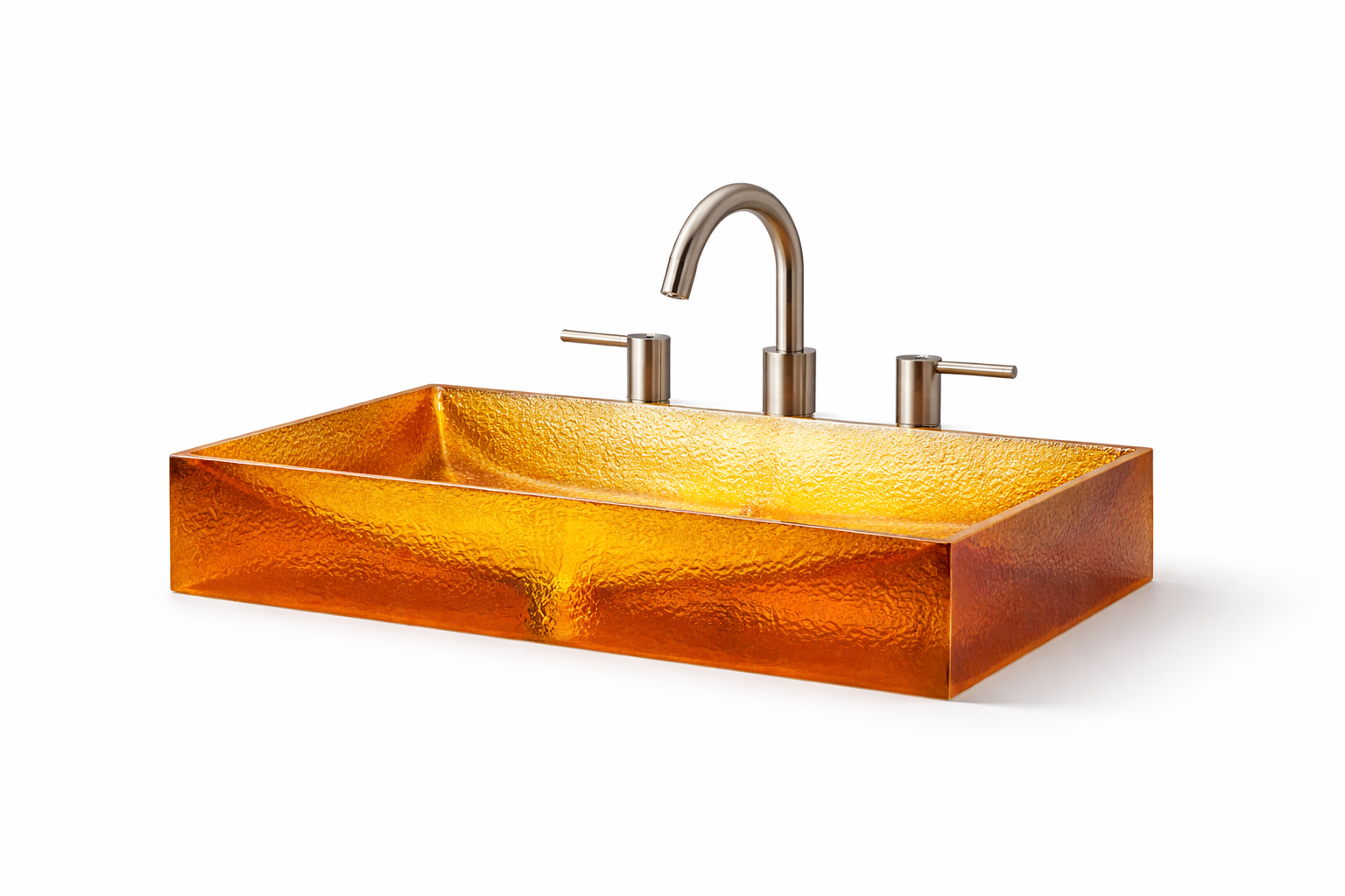 Amber Luxe Glass Countertop Basin