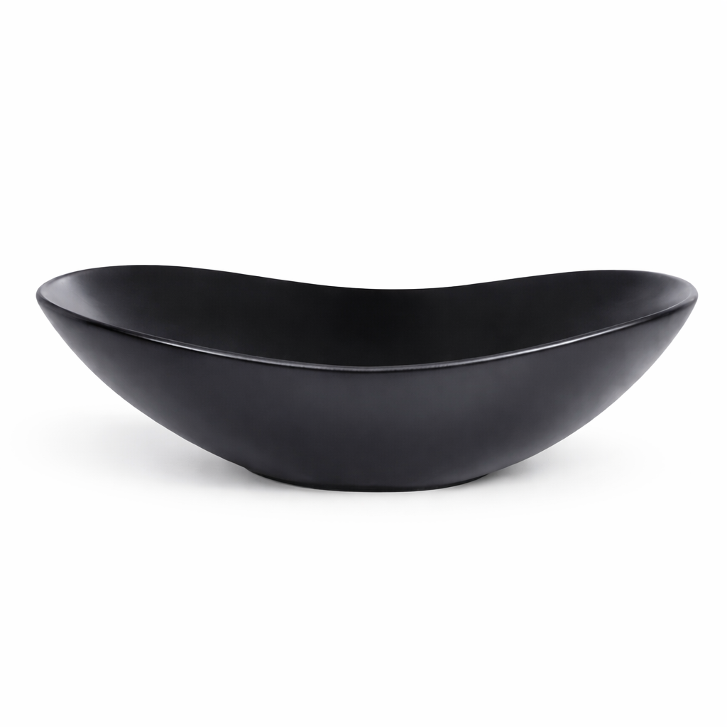 Matt Black Oval Basin