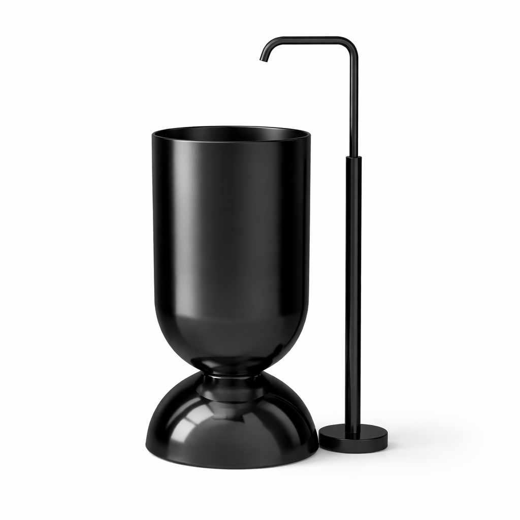 Stainless Steel Wine Glass Freestanding Basin