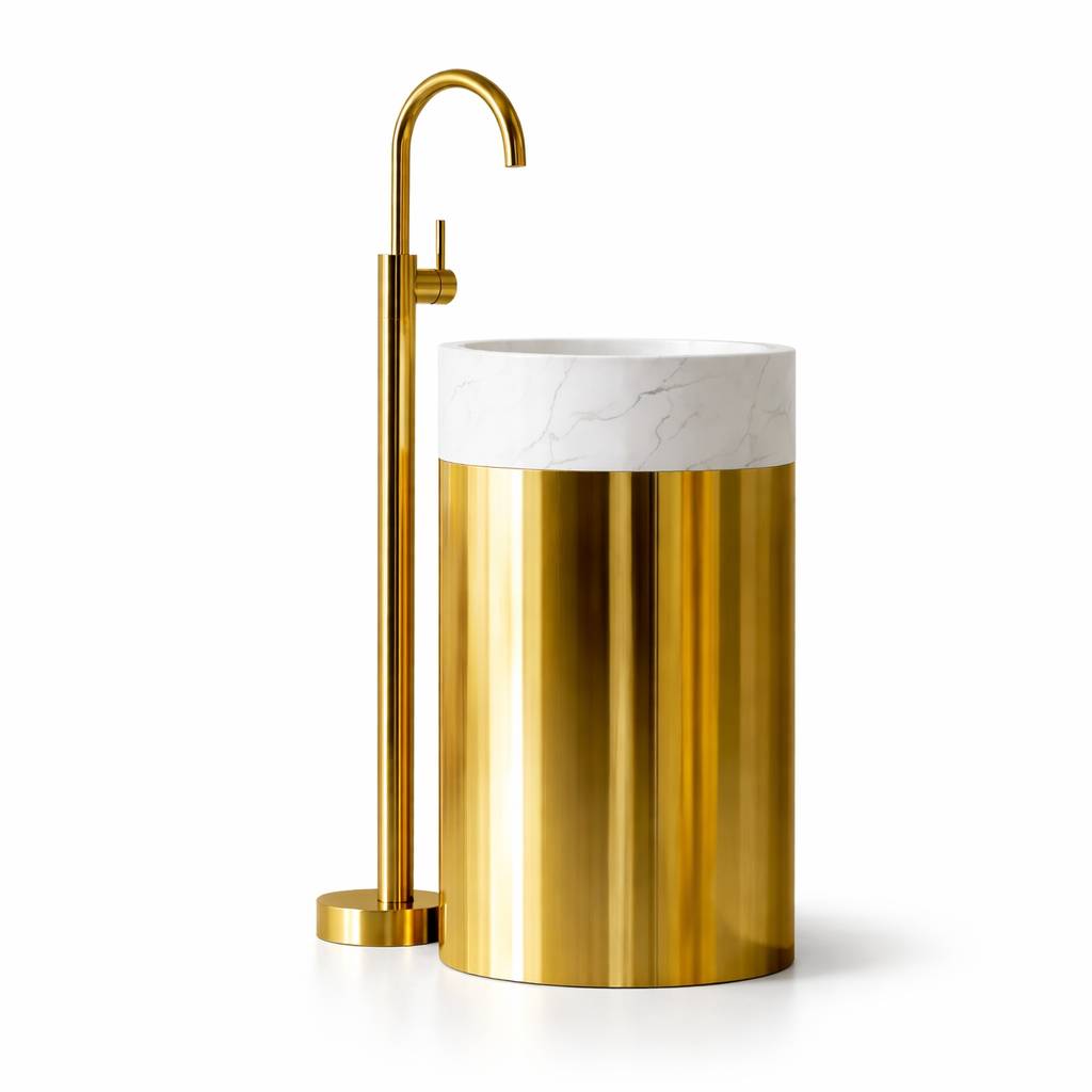 Mono Marble Top Freestanding Basin