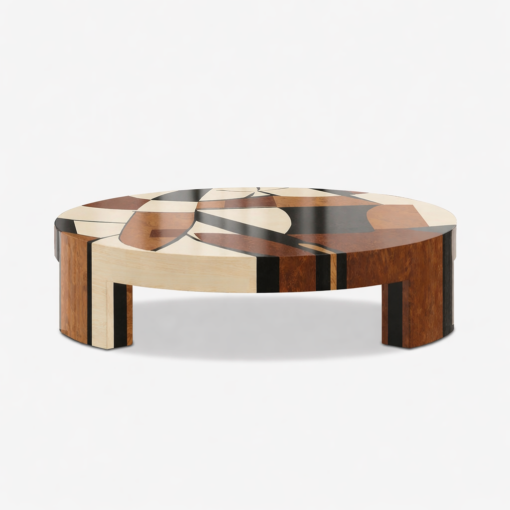 Contemporary Artistic Wooden Coffee Table