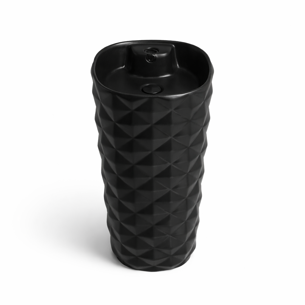 Diamond Black Freestanding Basin