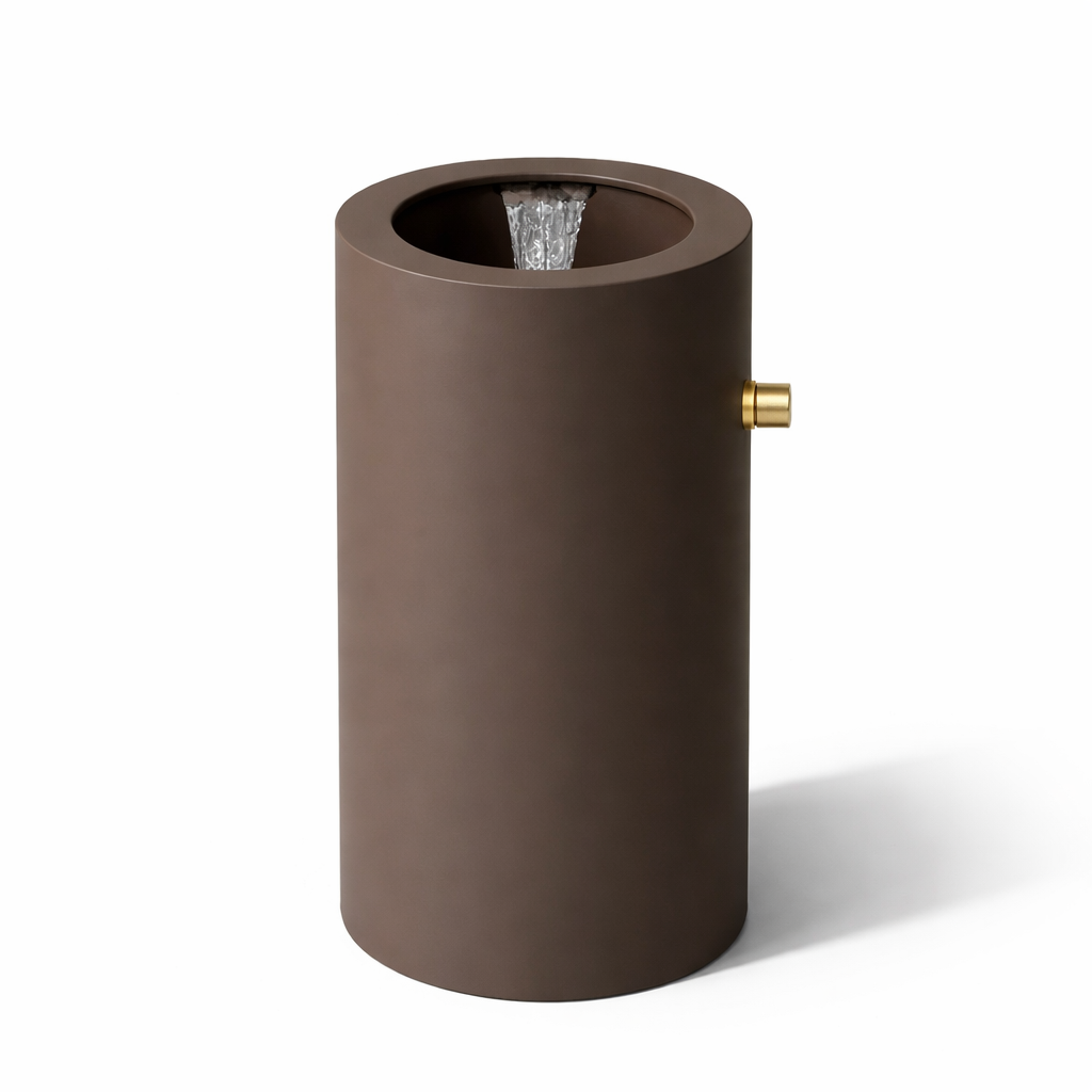 Round Freestanding Basin Modern Cylinder Design