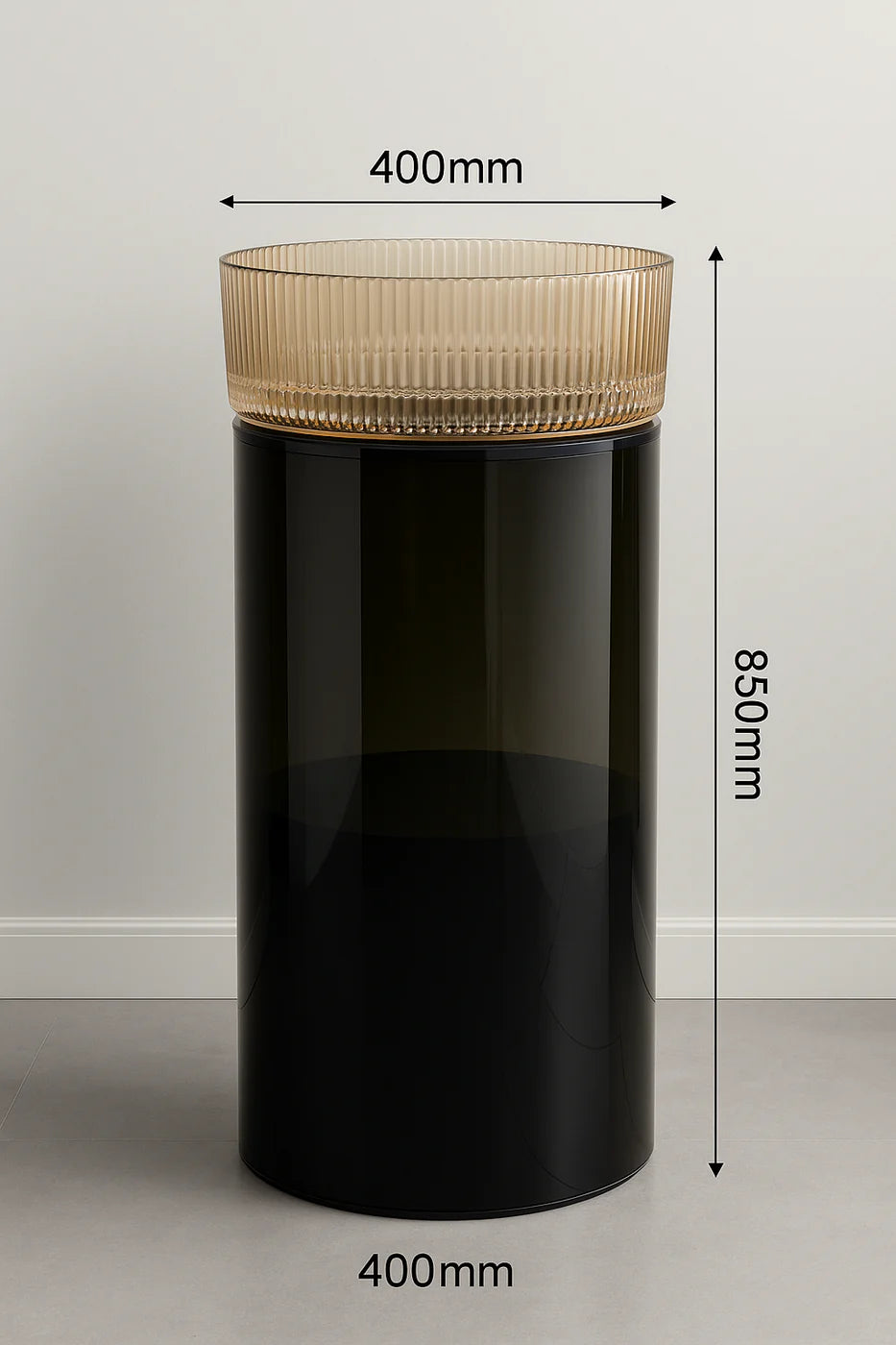 Luxury Acrylic & Glass Pedestal Basin