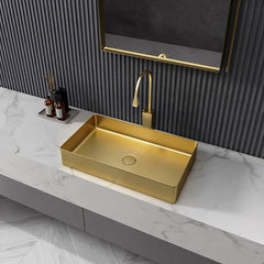 Zinarch Rectangle Shaped Steel Basin